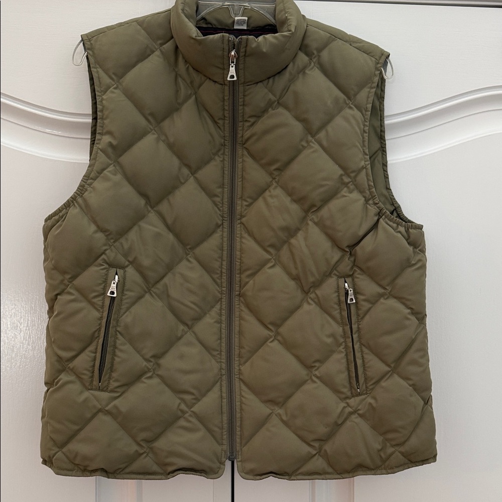 Tommy Hilfiger Olive Quilted Vest